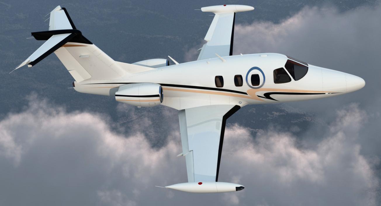 3D Very Light Jet Eclipse 550 Rigged model