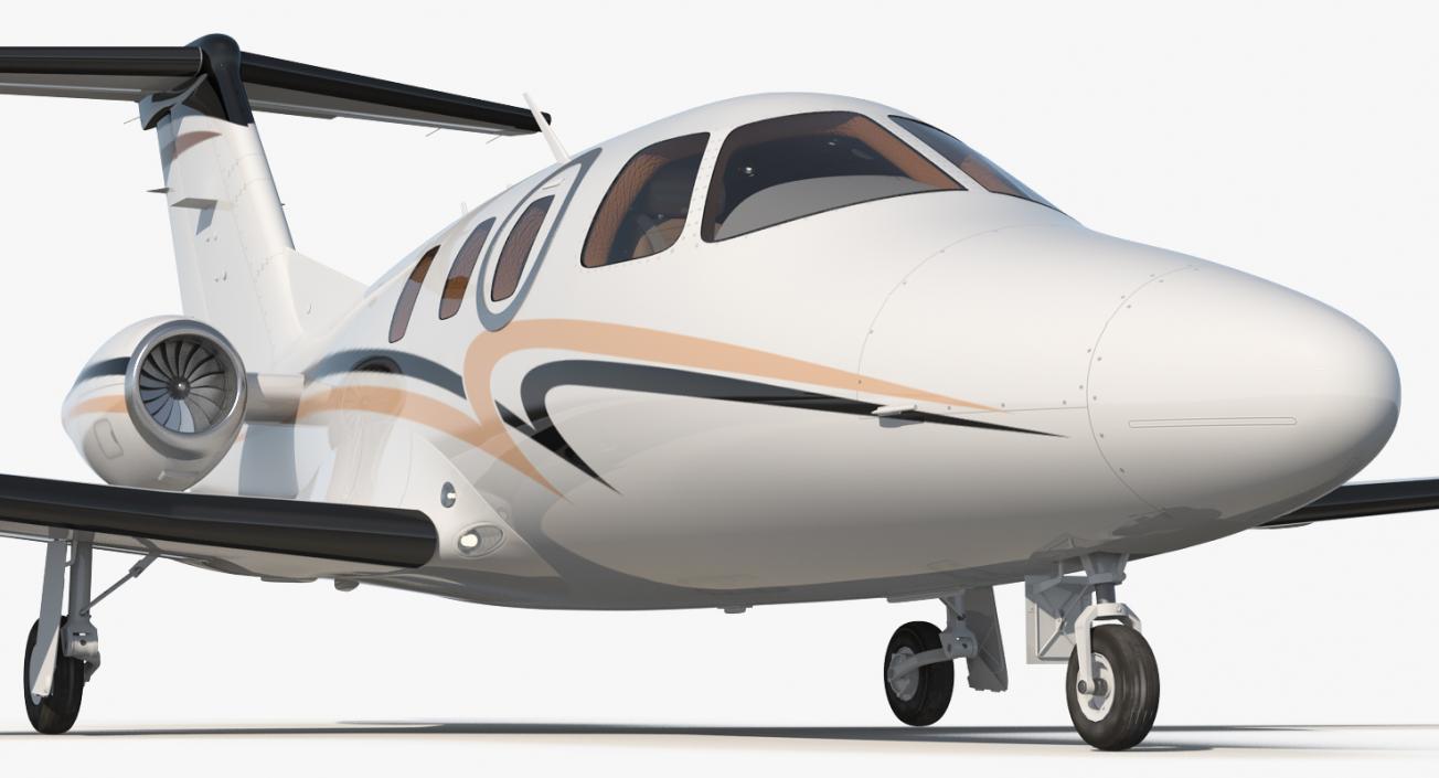 3D Very Light Jet Eclipse 550 Rigged model