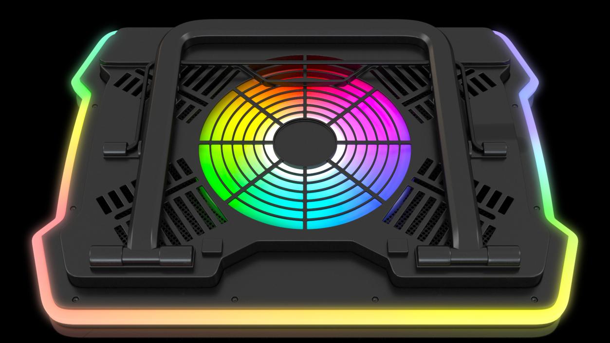 3D Gaming Laptop Cooler with RGB Fan model