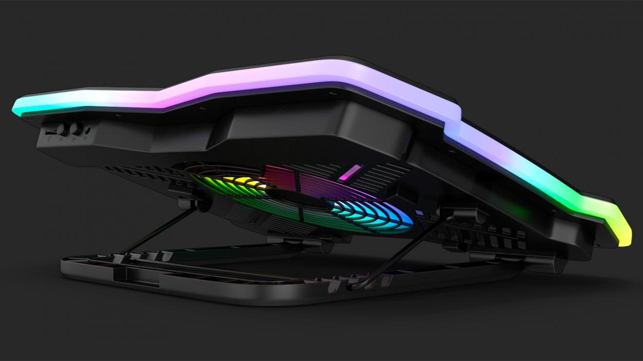 3D Gaming Laptop Cooler with RGB Fan model