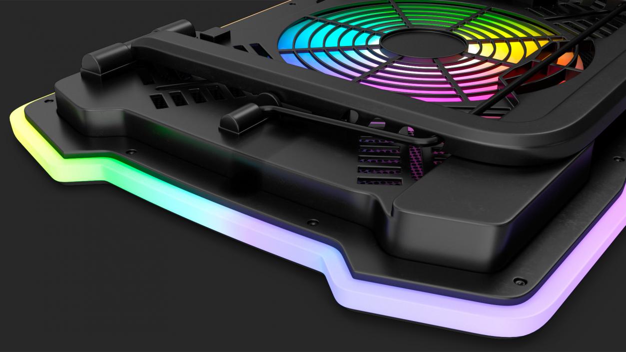 3D Gaming Laptop Cooler with RGB Fan model