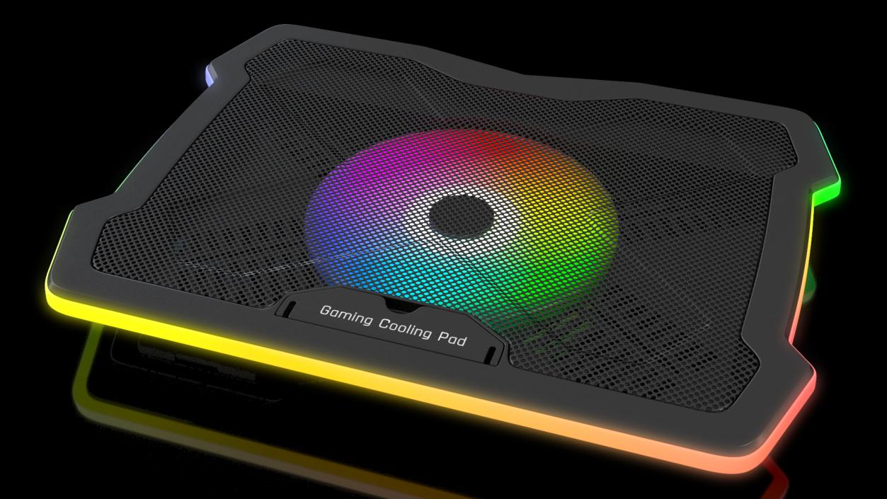 3D Gaming Laptop Cooler with RGB Fan model