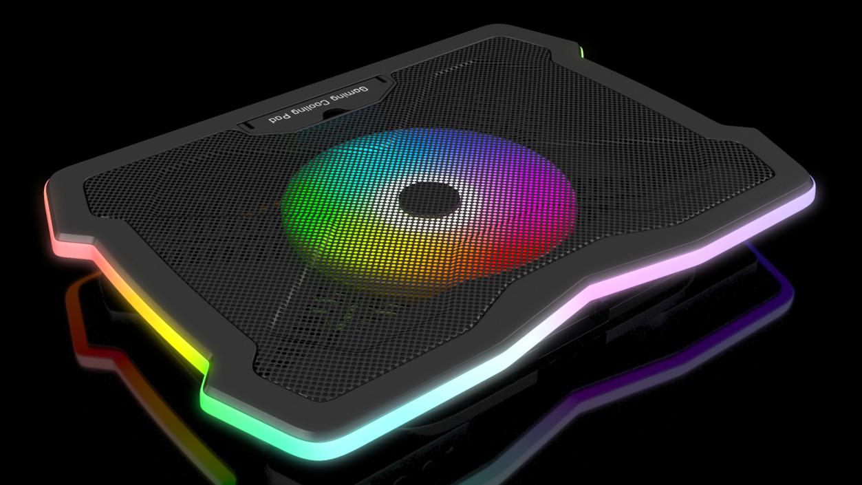 3D Gaming Laptop Cooler with RGB Fan model