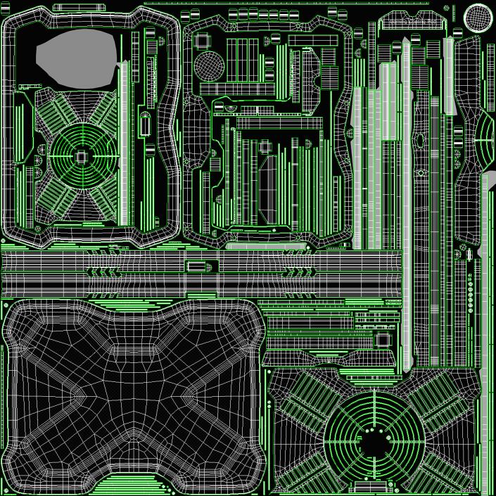 3D Gaming Laptop Cooler with RGB Fan model