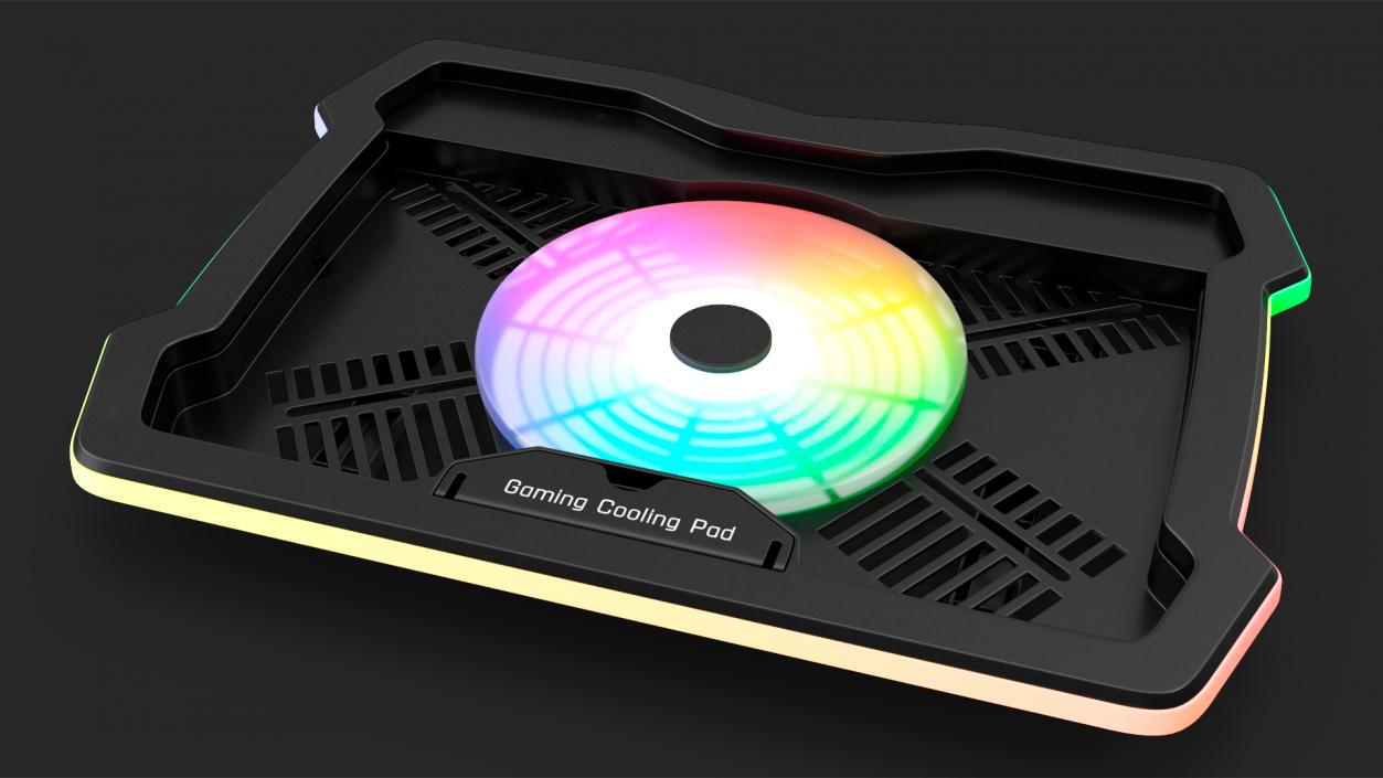 3D Gaming Laptop Cooler with RGB Fan model