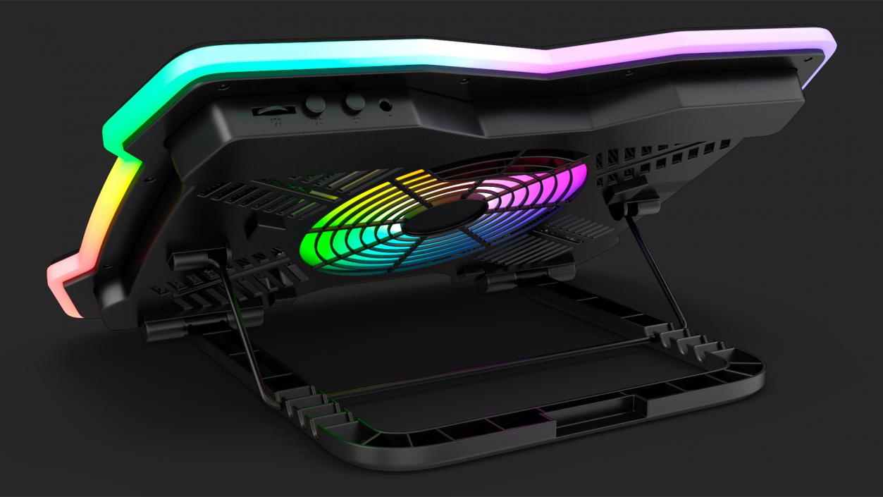 3D Gaming Laptop Cooler with RGB Fan model