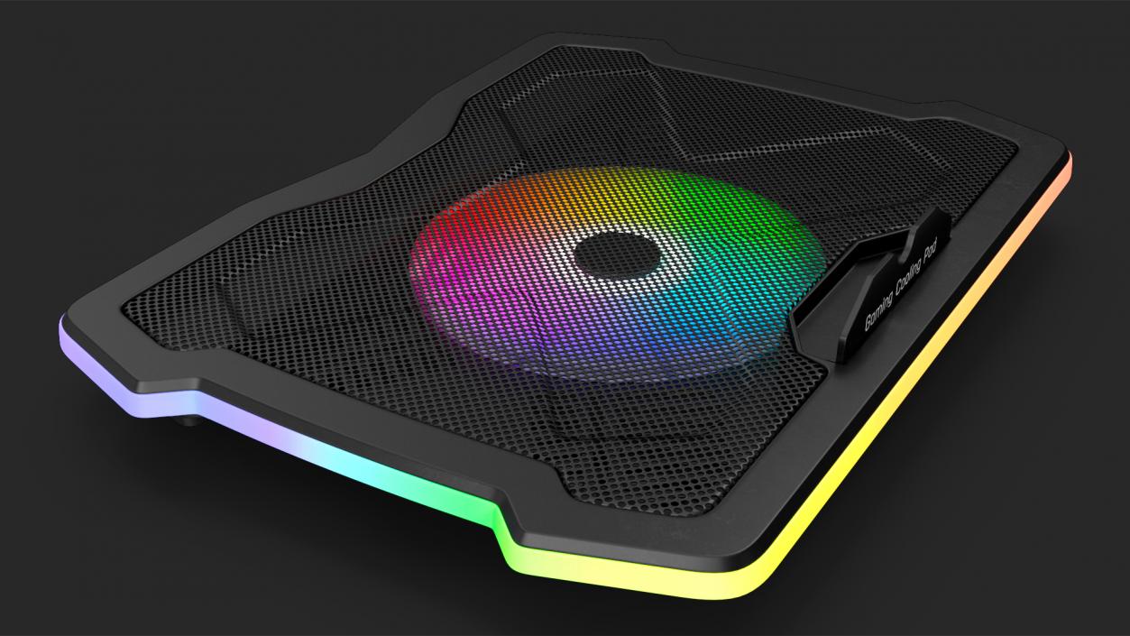 3D Gaming Laptop Cooler with RGB Fan model