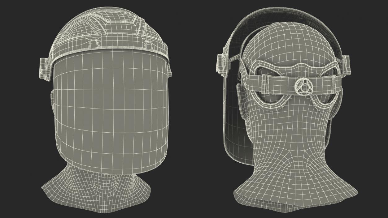 Dark Visor Face Shield 3D