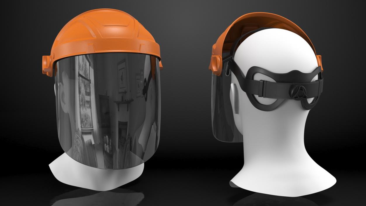 Dark Visor Face Shield 3D