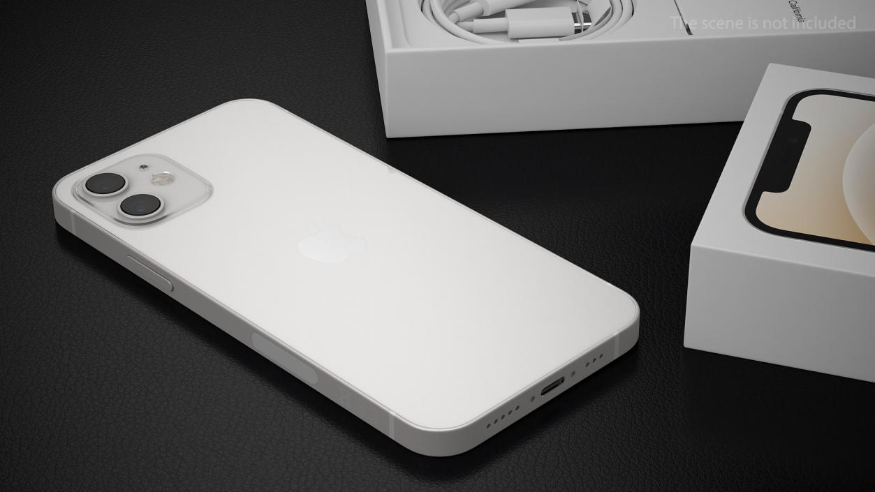 Apple iPhone 12 Unboxed White 3D model