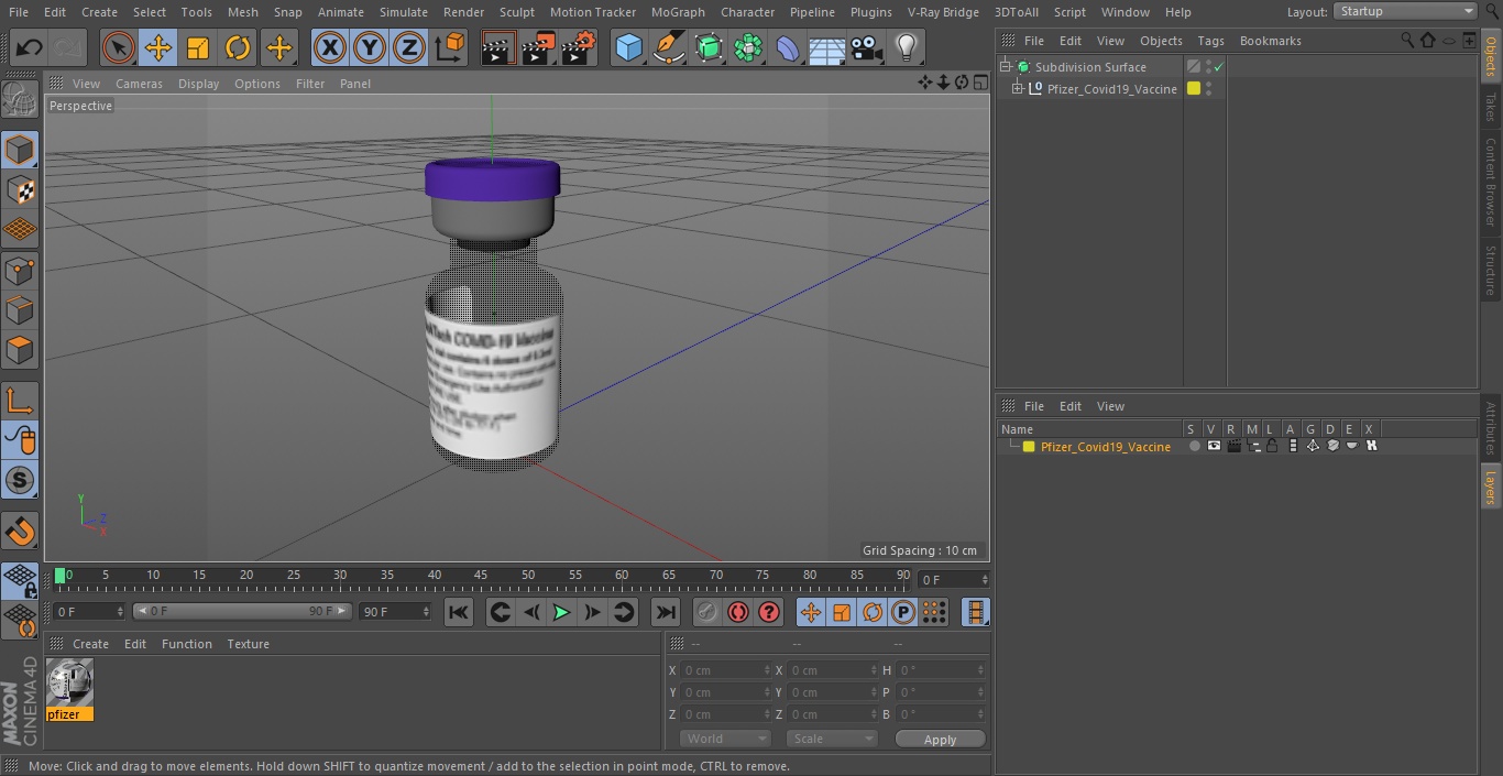 Pfizer Covid19 Vaccine 3D