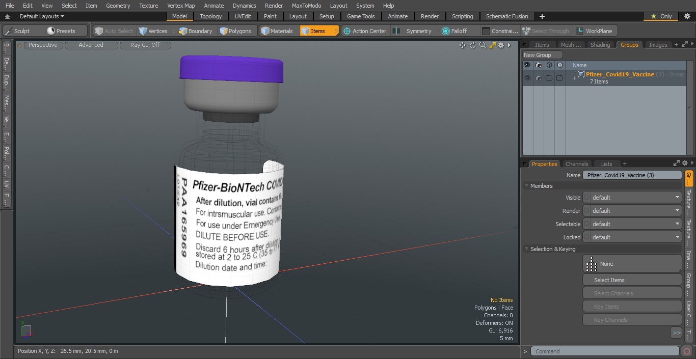 Pfizer Covid19 Vaccine 3D