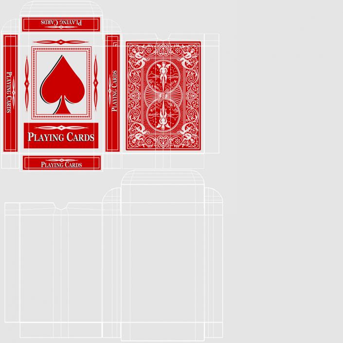 3D model Playing Cards Packs Collection