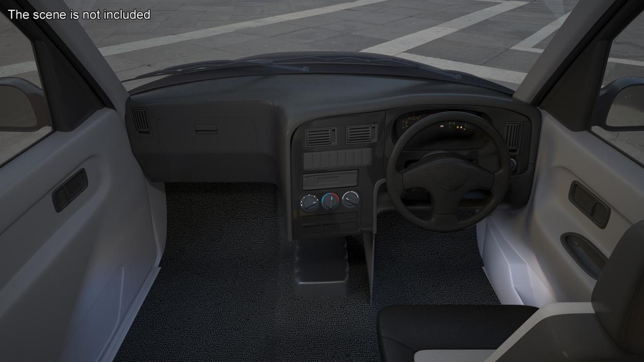 London Black Cab Taxi Simple Interior 3D