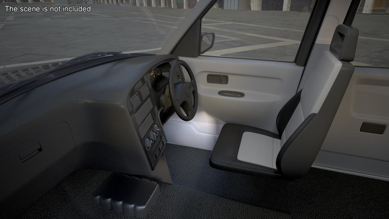 London Black Cab Taxi Simple Interior 3D