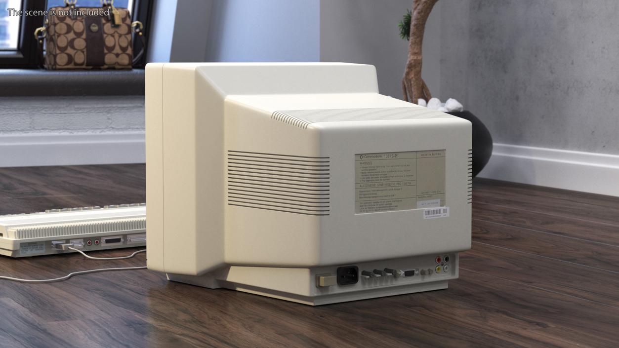 3D Commodore Amiga 500 Computer with Monitor