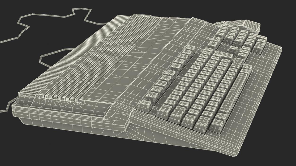 3D Commodore Amiga 500 Computer with Monitor