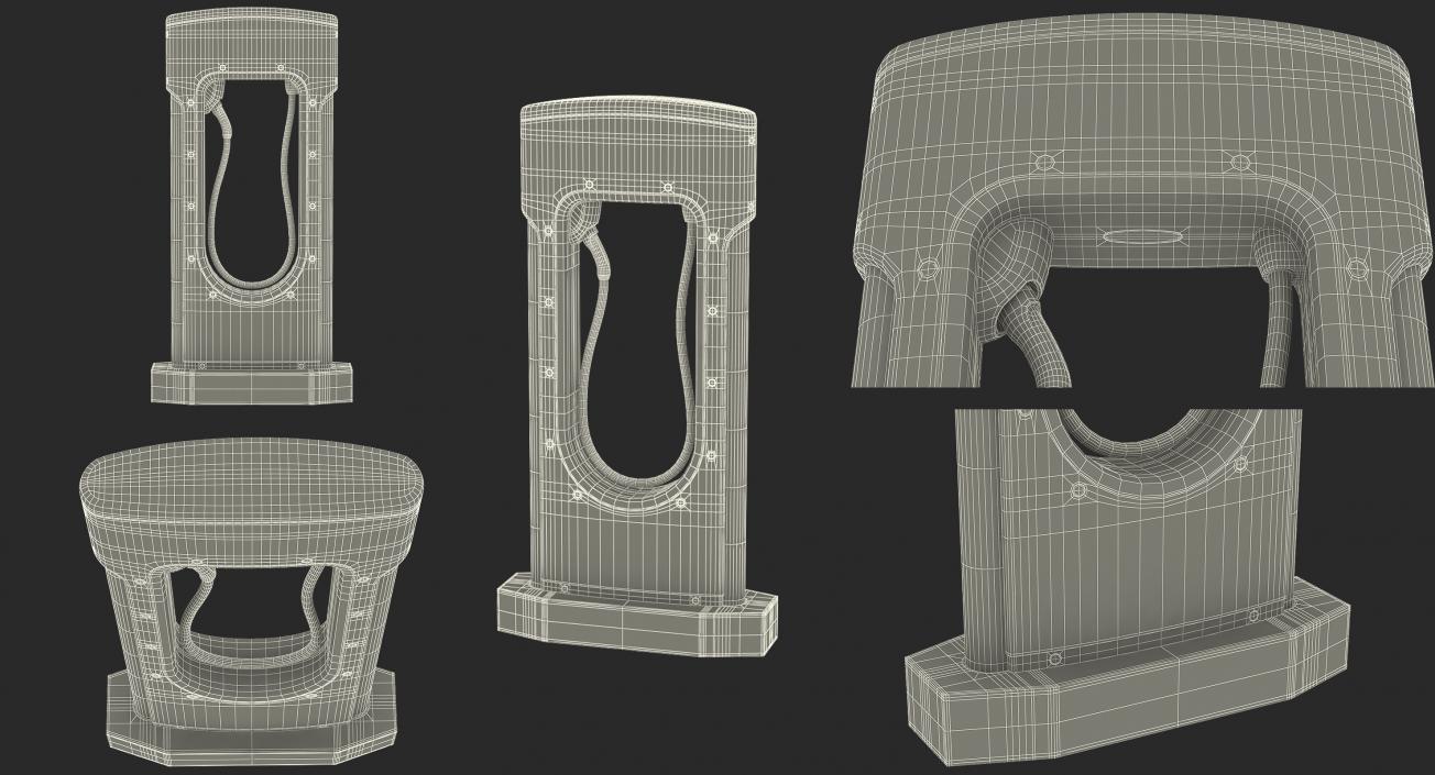 3D Electric Vehicle Chargers Collection 4 model