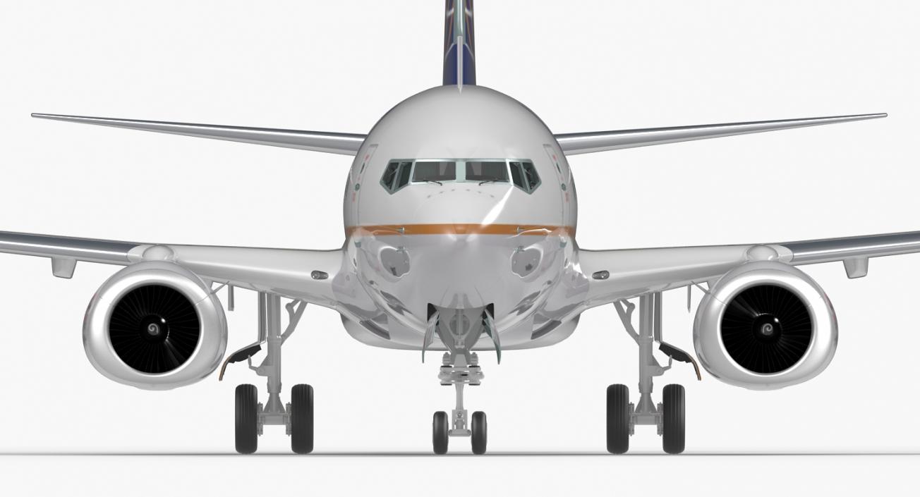 3D model Boeing 737-600 United Airlines