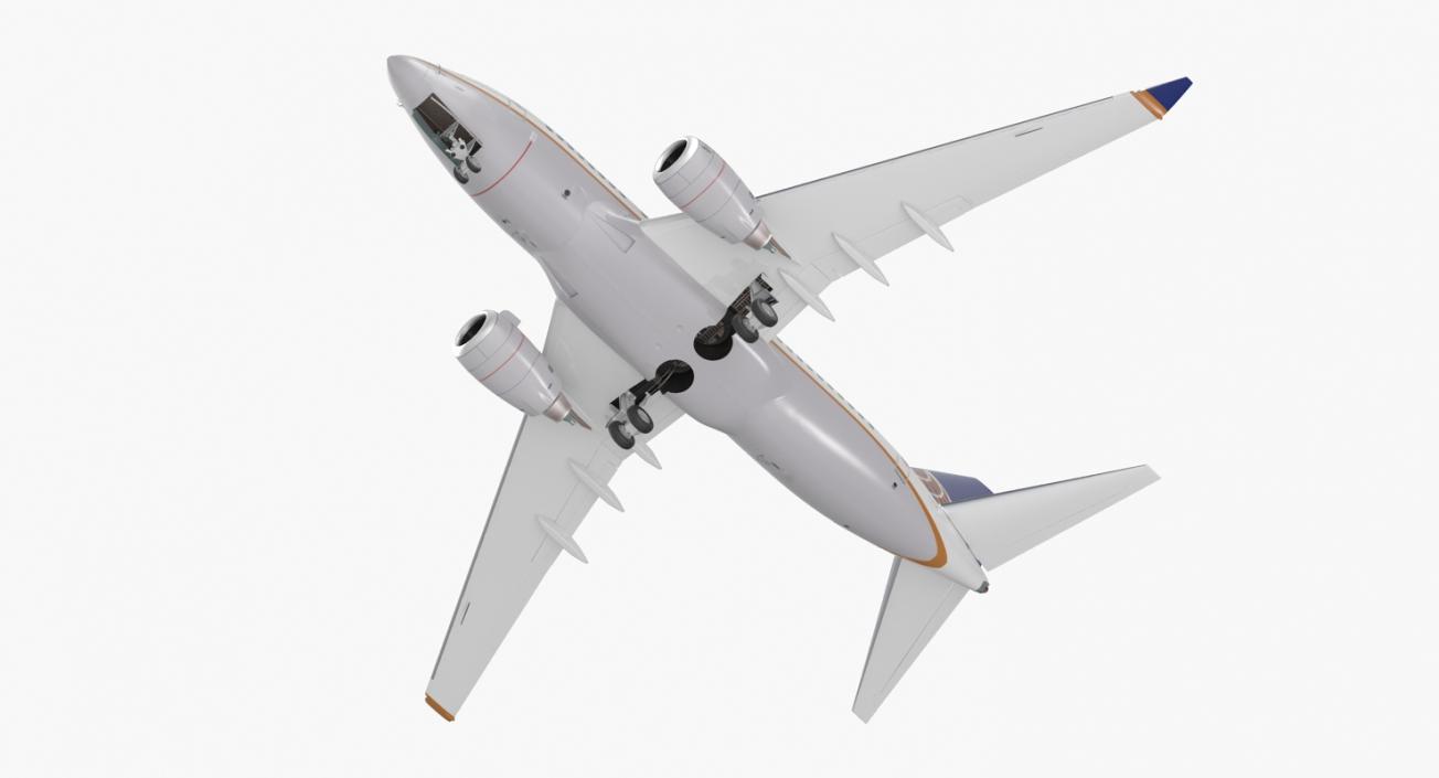 3D model Boeing 737-600 United Airlines