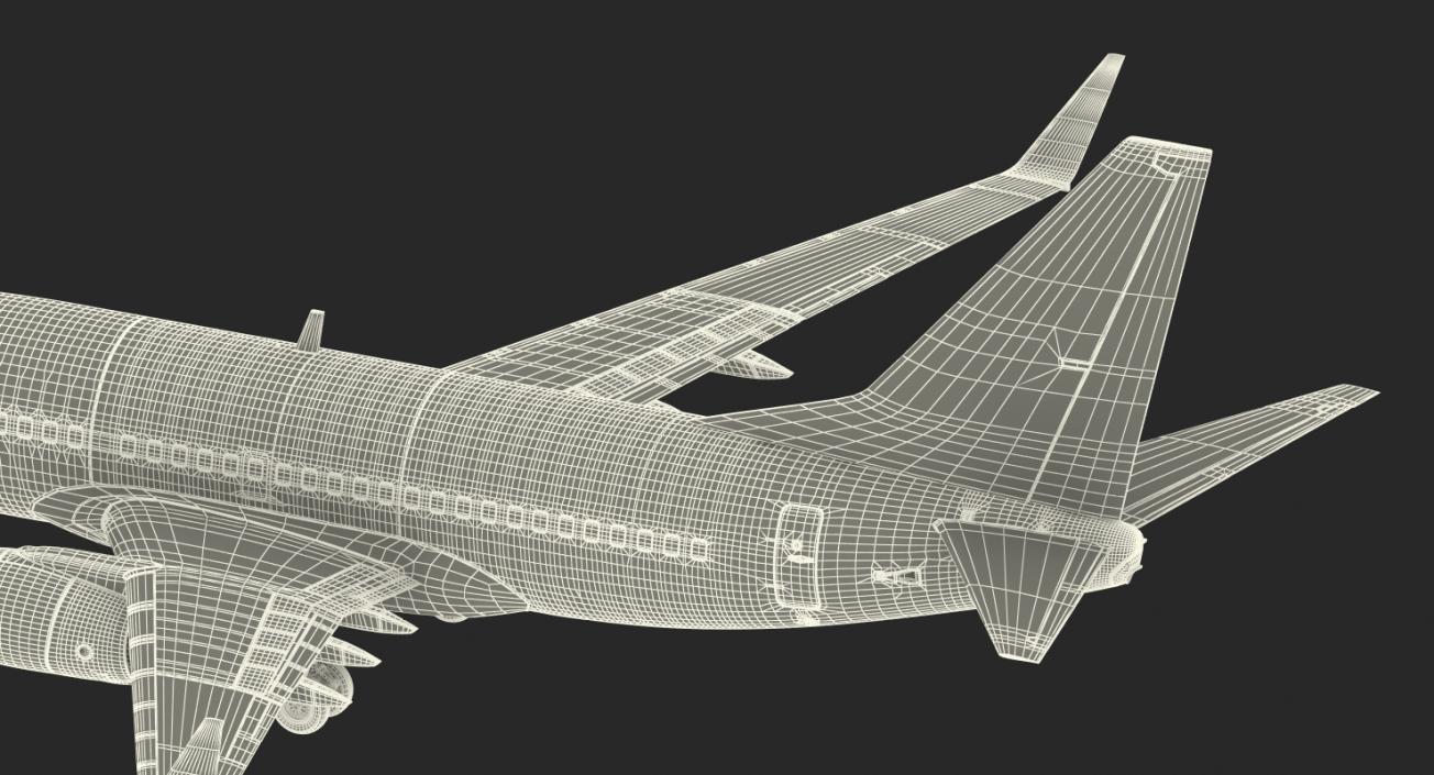 3D model Boeing 737-600 United Airlines