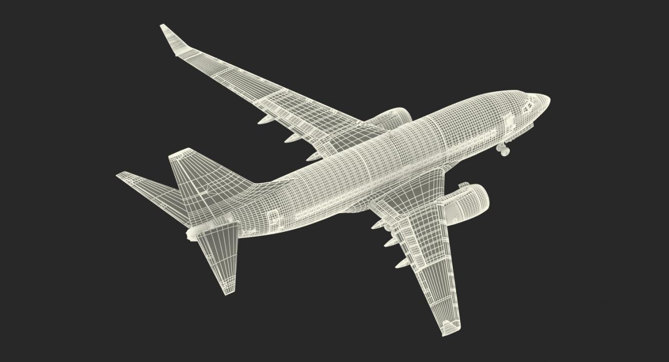 3D model Boeing 737-600 United Airlines