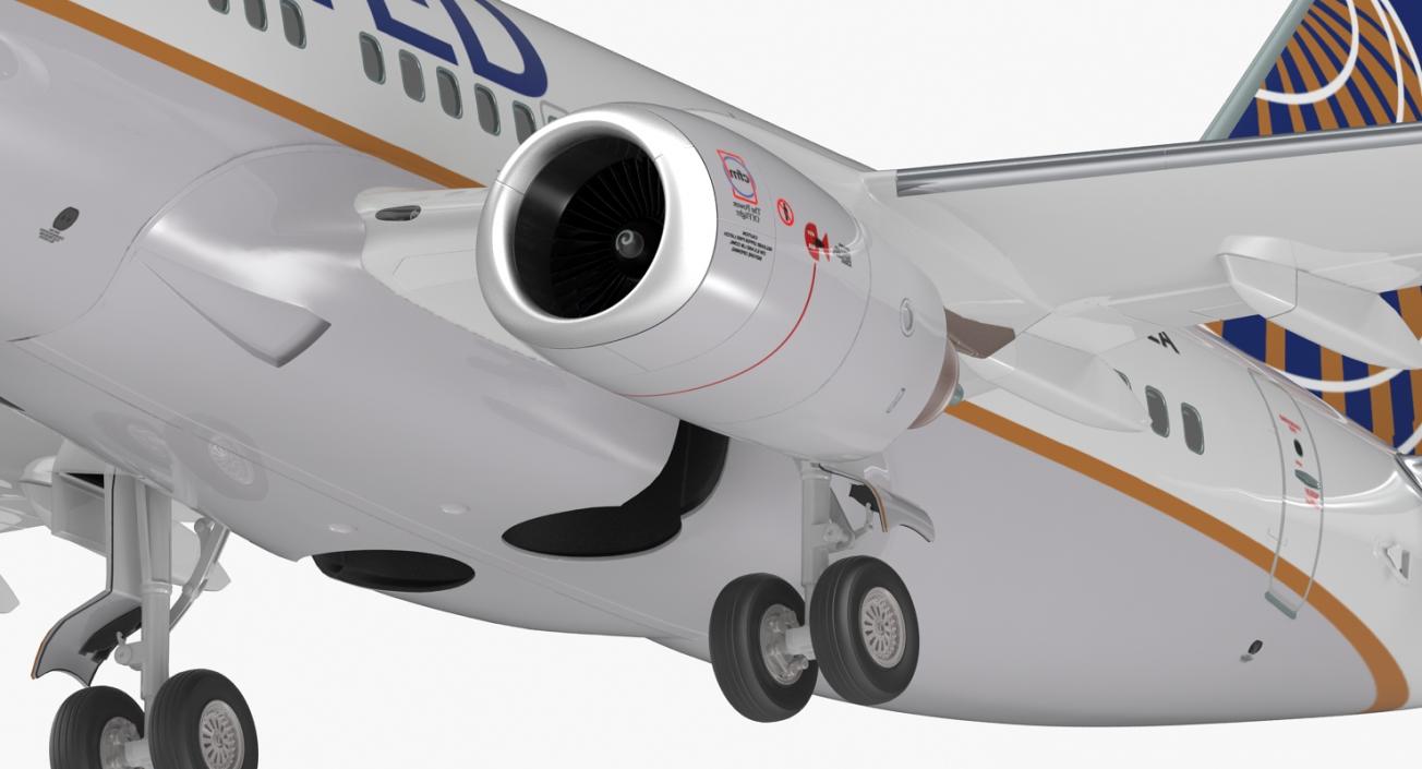 3D model Boeing 737-600 United Airlines