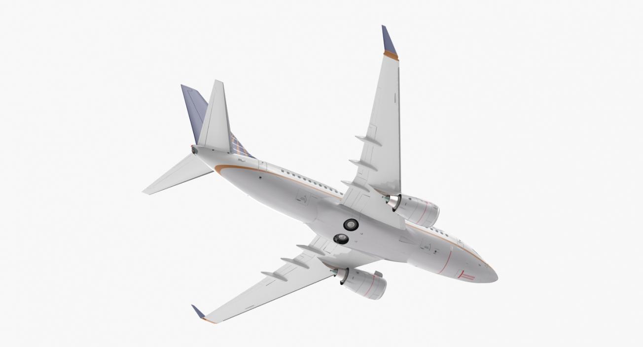 3D model Boeing 737-600 United Airlines