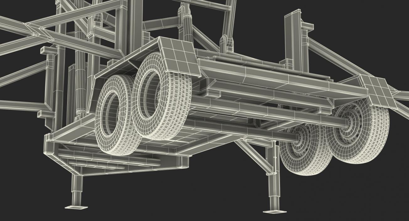 Flir SkyWatch Mobile Surveillance Tower 3D model