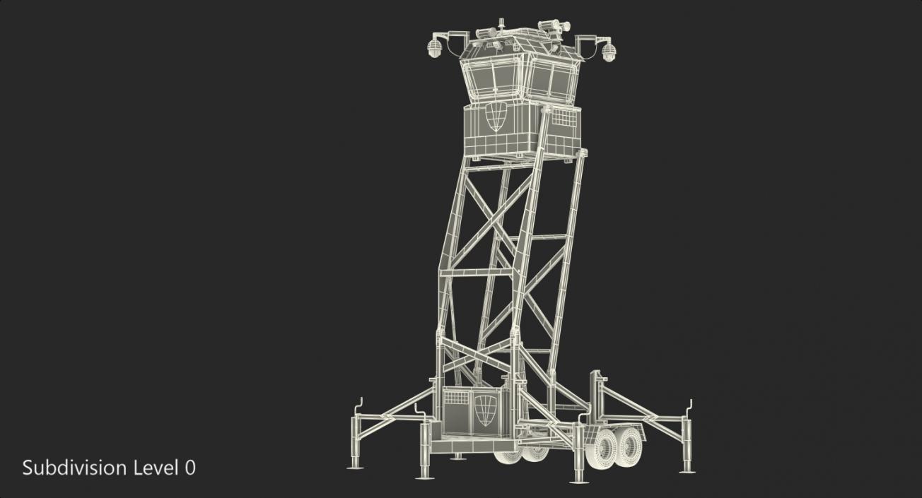 Flir SkyWatch Mobile Surveillance Tower 3D model