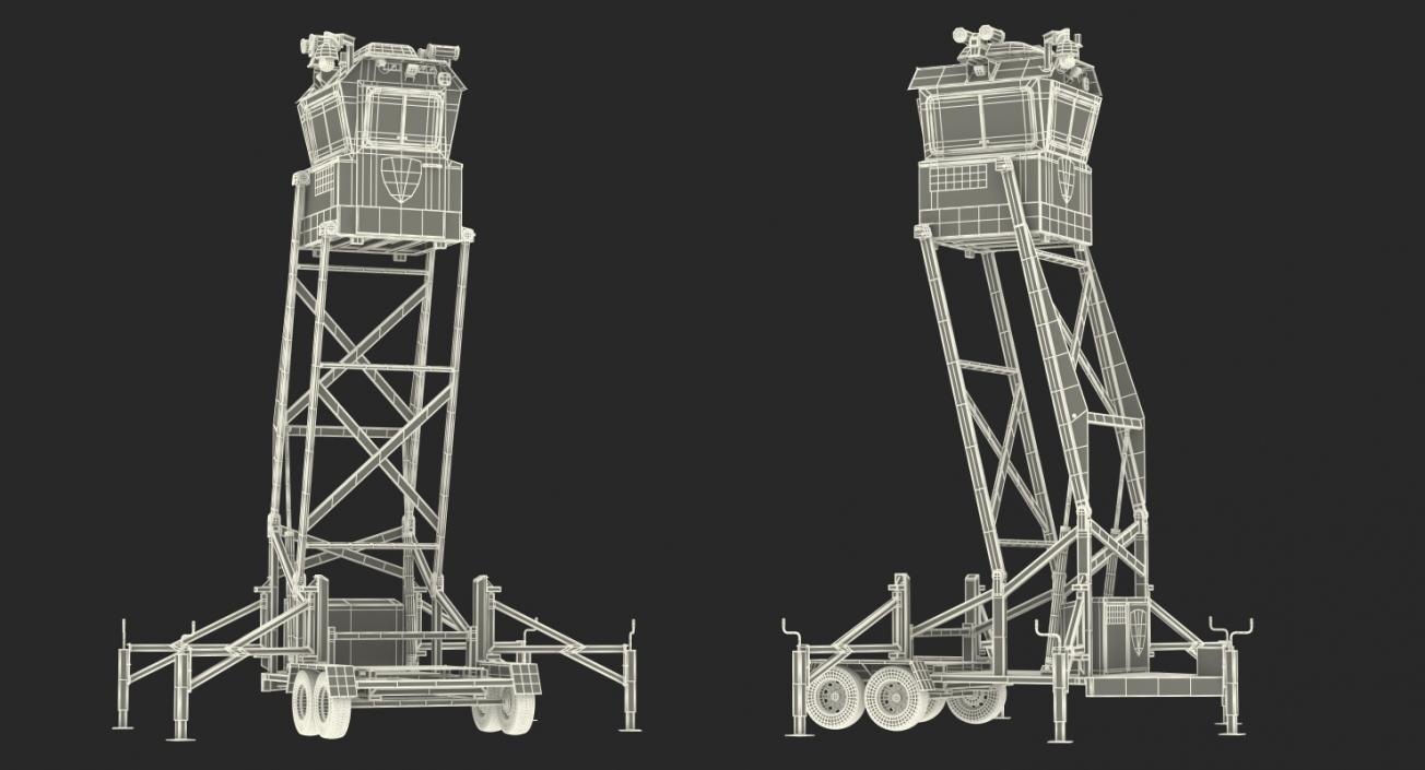 Flir SkyWatch Mobile Surveillance Tower 3D model