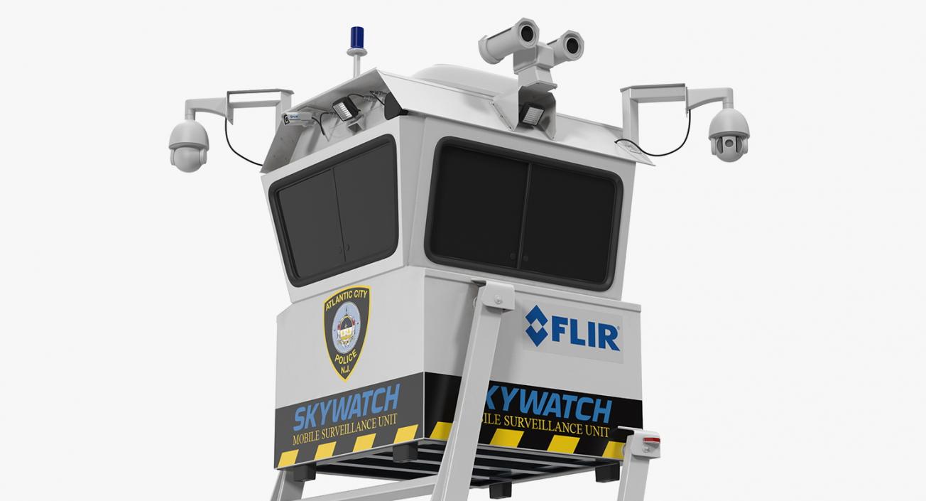 Flir SkyWatch Mobile Surveillance Tower 3D model