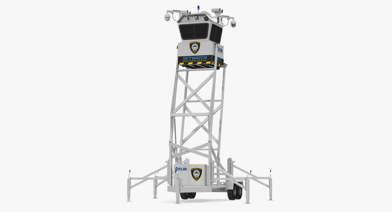 Flir SkyWatch Mobile Surveillance Tower 3D model