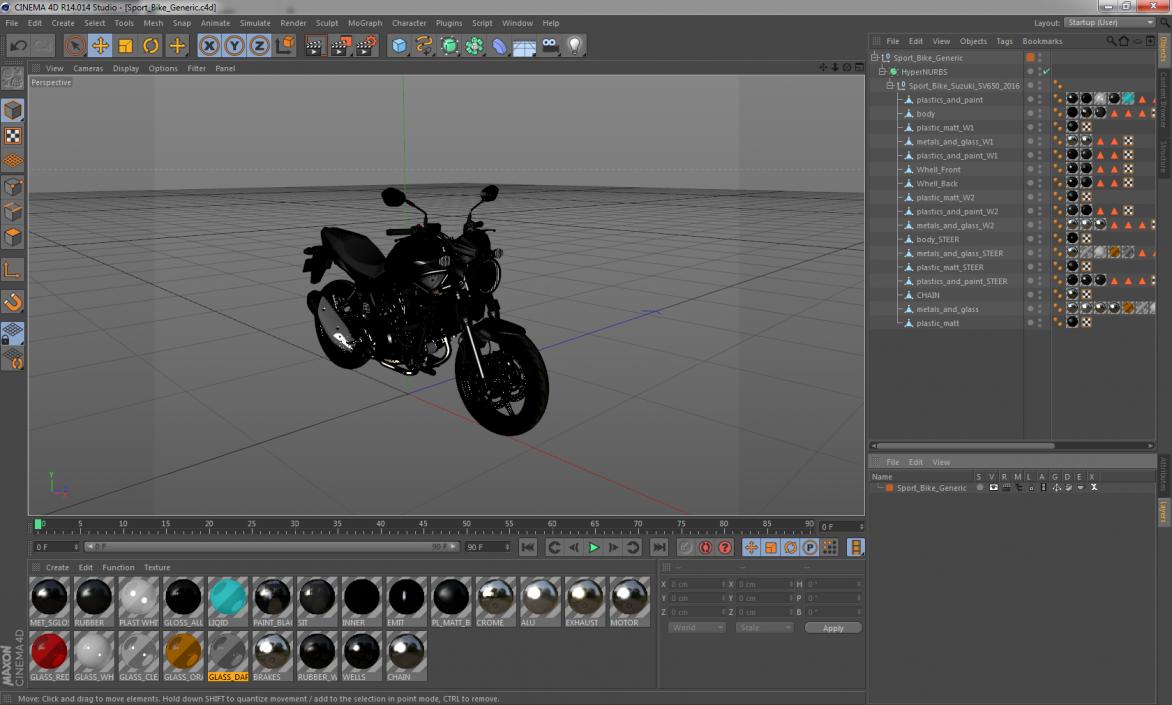 3D Sport Bike Generic model