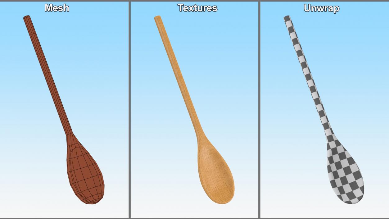 Wooden Spoon 2 3D model