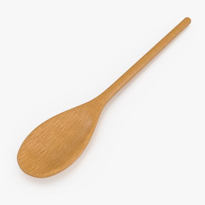 Wooden Spoon 2 3D model