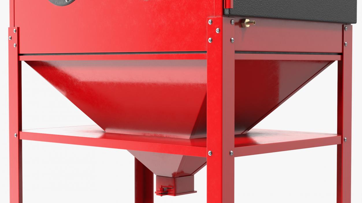 3D Sandblast Cabinet Red