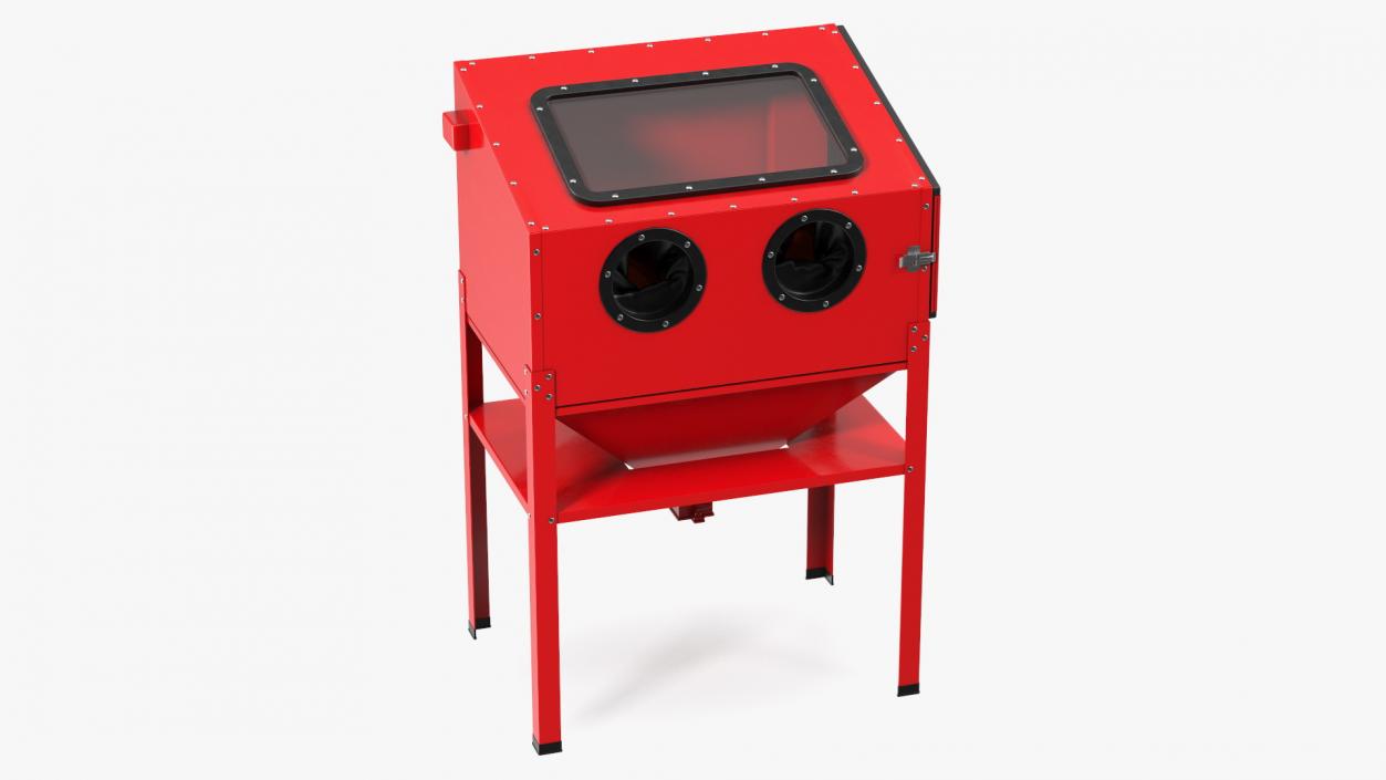 3D Sandblast Cabinet Red