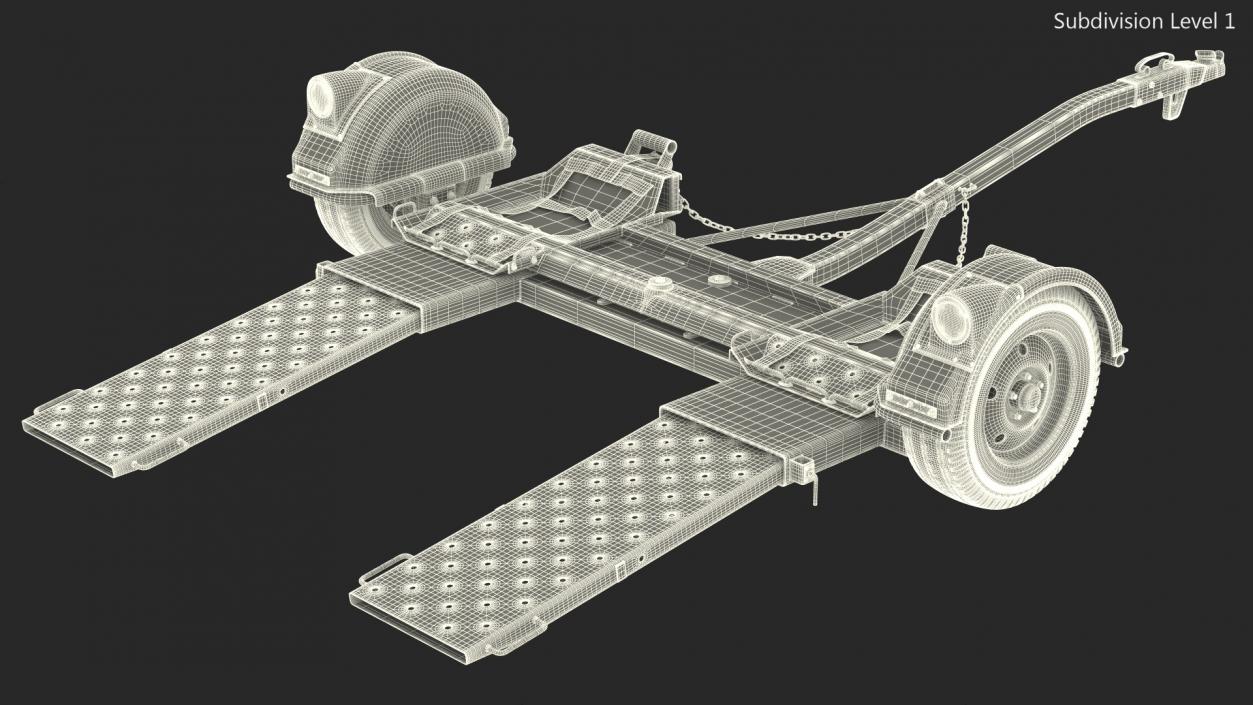 Axle Tow Dolly 3D model