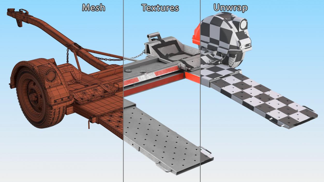 Axle Tow Dolly 3D model