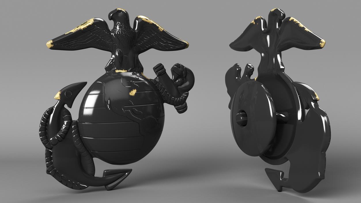 Black Eagle Cockade 3D model