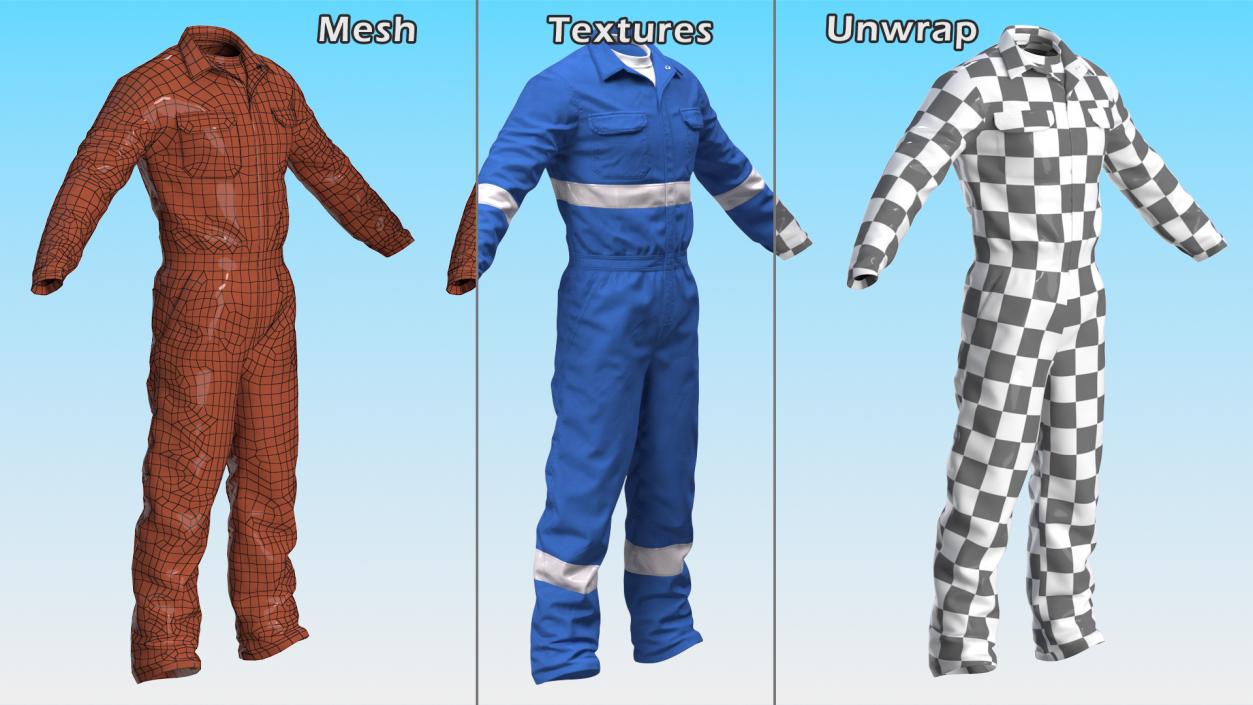 3D Oil Field Worker Suit