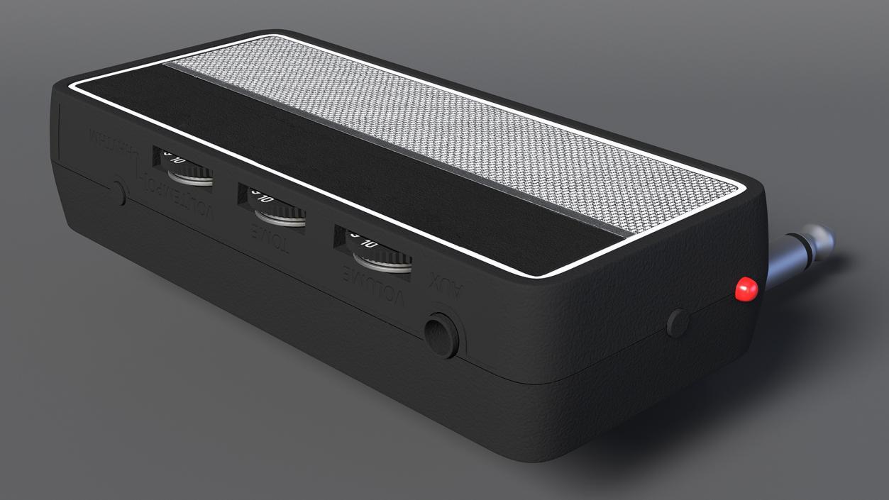 3D model Portable Guitar Headphone Amplifier