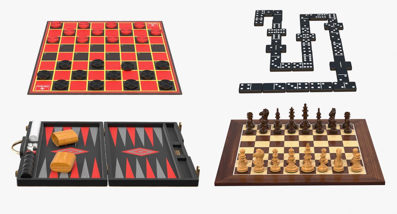 Board Games Collection 2 3D model