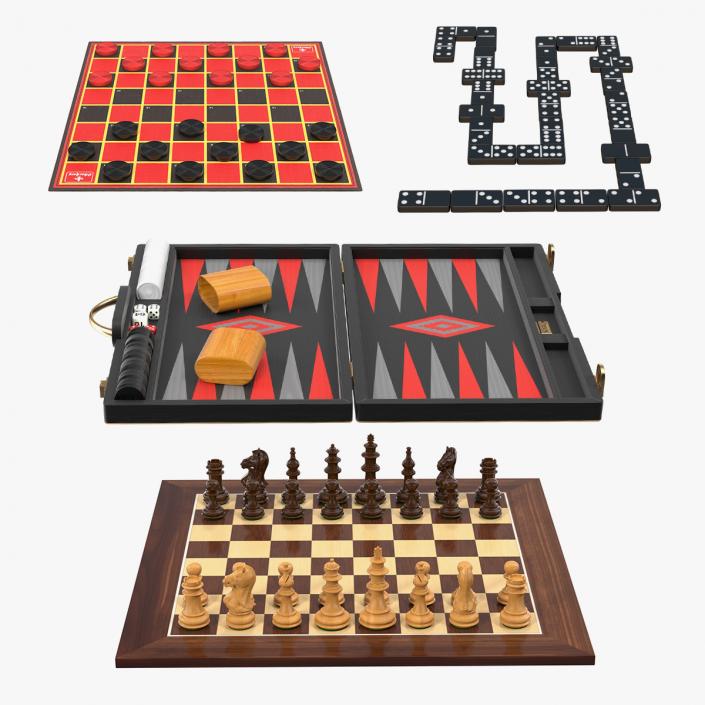 Board Games Collection 2 3D model