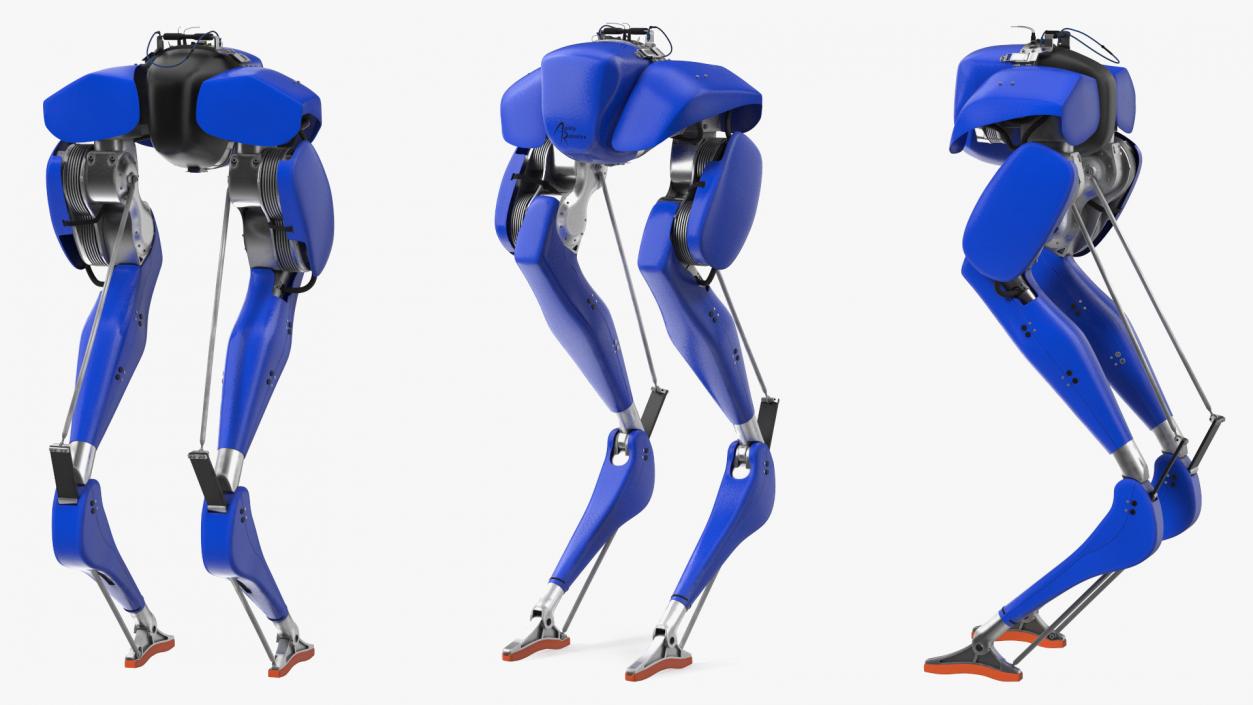 Cassie Robot Blue Rigged 3D model