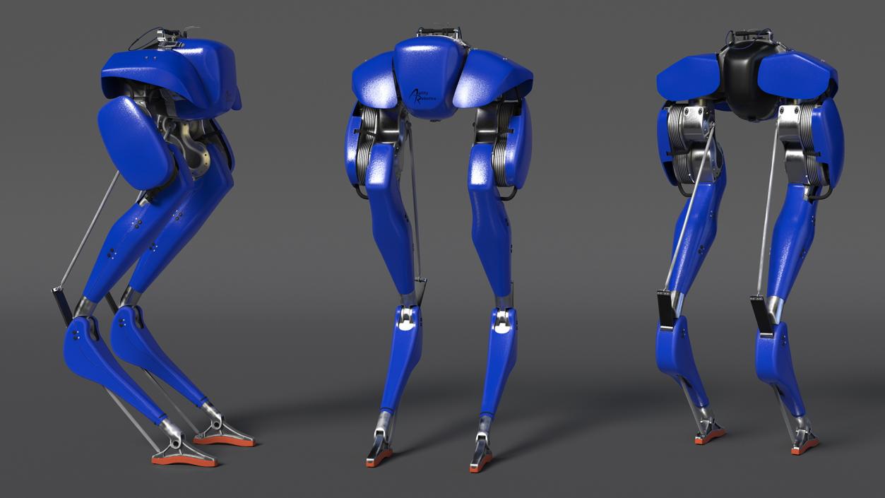 Cassie Robot Blue Rigged 3D model