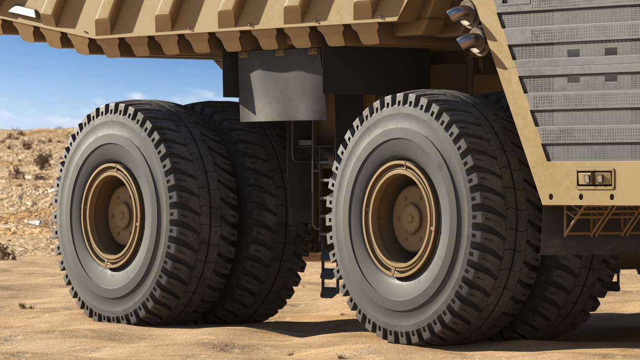 3D Haul Truck Clean Rigged model