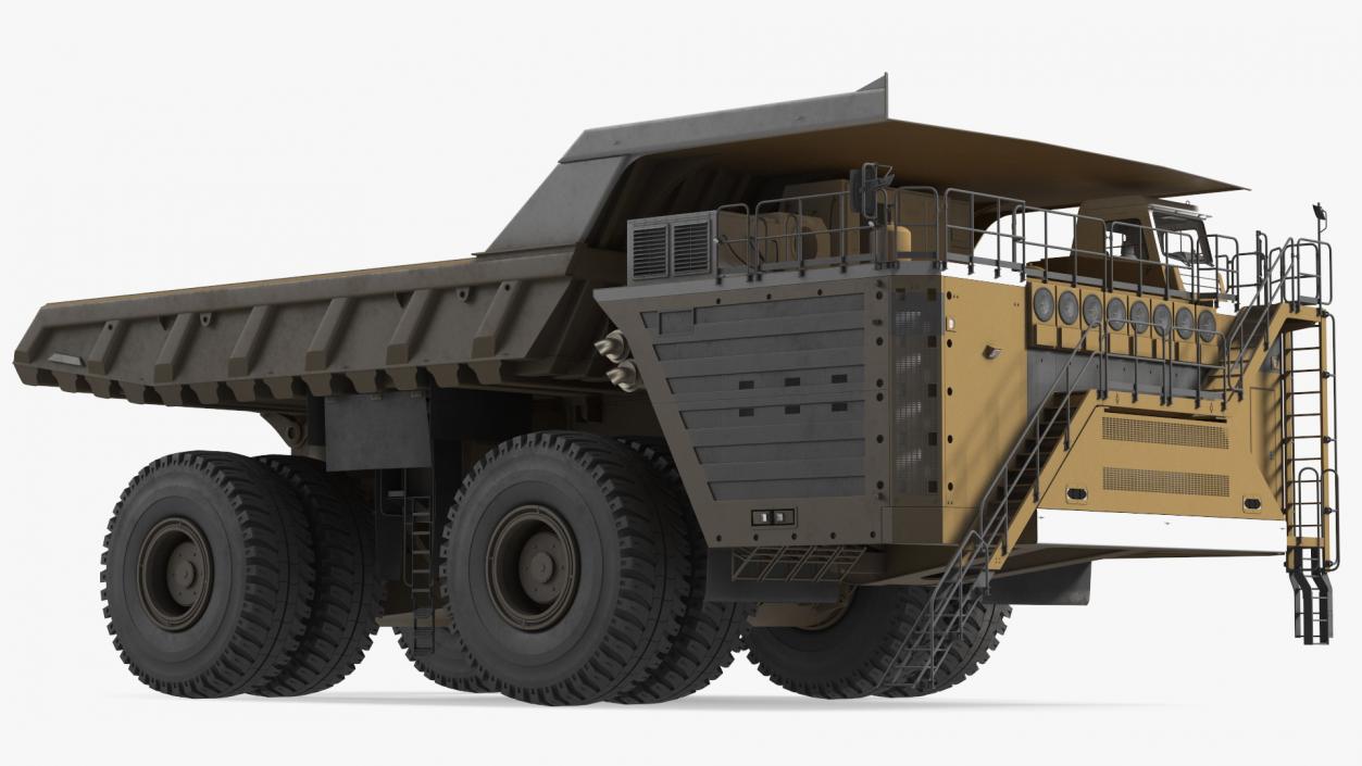 3D Haul Truck Clean Rigged model