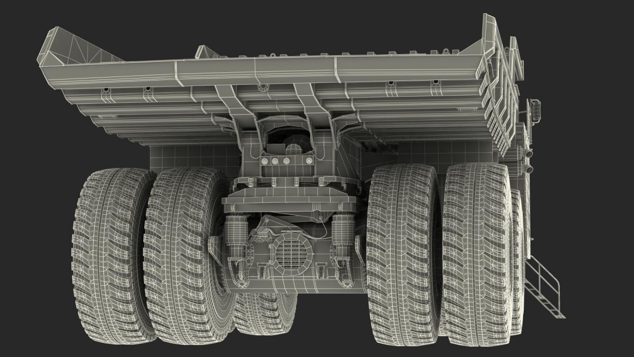 3D Haul Truck Clean Rigged model